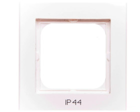 SONATA Ramka pojedyncza do łączników IP44 ecru RH-1R/27