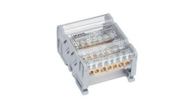 Blok Dystrybucyjno-Rozdzielczy Moblock 4P 100A-7 2X25mm2 + 5X6mm2 Ts35...