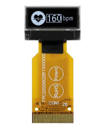 Wyświetlacz OLED 0.68cal Biały macierz pasywna 96 x 32pikseli Midas COT I2C, równoległe, SPI