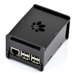 Obudowa do HiFiBerry Digi+, DAC+ RCA i Raspberry Pi Model 3B+/3B/2B czarna