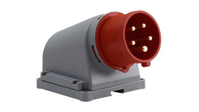 Wtyk Siłowy Stały Odbiornikowy 16A 5P Ip44 /Fe/
