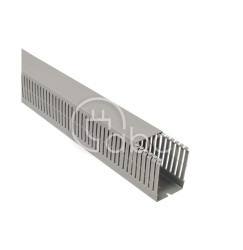 Korytko kablowe cienkogrzebieniowe T1-EF, 60x80x2000 mm, szare, B01128