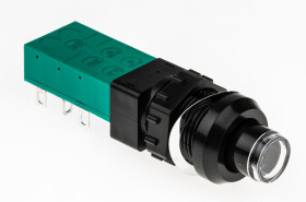 Nasadka przełącznika Zatrzaskowy DPDT średnica wycięcia 14mm, montaż panelowy C & K