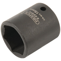 Draper Expert 05062 Expert 15mm 1/4&quot; Square Drive Hi-Torq&#xAE; 6 Point Impact Socket