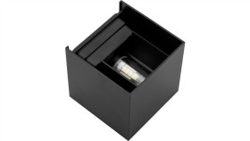 Kinkiet Ogrodowy Elewacyjny Led G9 Regulowany Góra Dół Czarny Pyxis Lumiled