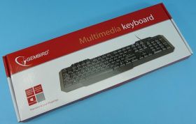 KLAW.GEMBIRD USB KBUM-105 CZARNA MULTIME