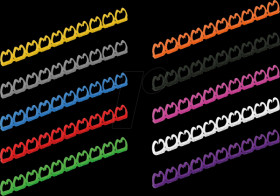 25995256 Cable rings for patch cables, 5 - 6.5 mm, 100 pieces, multicolou