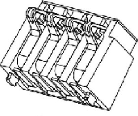 Molex Listwa kołkowa, żeńska, do wbudowania, standardowa Ilość pinów 4 Wymiary siatki: 2 mm 475070010 1 szt. taśma na du