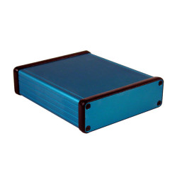 Hammond 1455L1201BU Extruded Aluminium Enclosure 123 x 103 x 30.5mm Blue