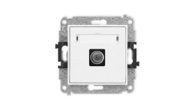 Icon Mechanizm Gniazda Antenowego Pojedynczego Tv Biały Mat 25Igtv-1