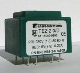 Transformator TEZ 2/D 230/9V