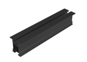 Profil aluminiowy bez ścianek bocznych z kanałem na śrubę teową i wpust - E-67-2220-CZ