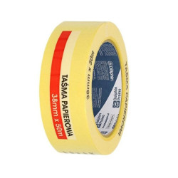 Taśma papierowa żółta 38mmx50m Blue Dolphin