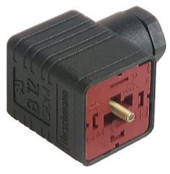 GDM 2009 J złącze na przewód, styki 2+PE, dławik PG9 (4.5 do 7mm), czarne, 931236100, Hirschmann, GDM2009J, EN175301803A, DIN436