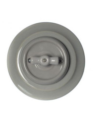 CERAMICZNY WŁĄCZNIK PODTYNKOWY JEDNOTOROWY SCHODOWY SZARY Z RAMKĄ 2WP1SCHG