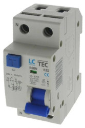 Wyłącznik różnicowoprądowy z członem nadprądowym R60N 1P+N 2P B 25A 30mA AC 6kA
