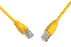Patchcord CAT6 SFTP PVC 0,5m żółty snag-proof C6-315YE-0,5MB