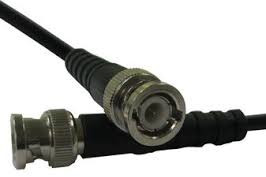 Coaxial cable, BNC plug (straight) to BNC plug (straight), 50 Ω, RG-58, grommet black, 750 mm, 115101-19-M0.75