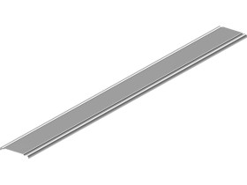 Pokrywa korytka PKLR75L grubość blachy 0,5mm 163607 BAKS