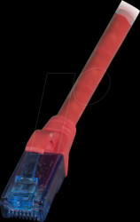 K8109RT.10 Patch cable U/UTP, Cat.6A, 10 m, red
