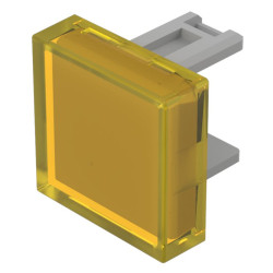 Soczewki do wskaźników, 31-951, Żółty, Kwadratowy, długość: 15.3