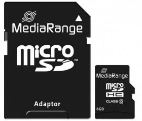 PAMIEC SDHC MICRO 8GB+AD.CL.10 MEDIARANG