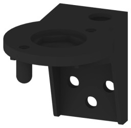 Kątownik wspornik mocujący do montażu na ścianie kolumny 70mm bez stopy czarny 8WD4408-0CD