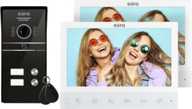 Wideodomofon EURA VDP-80C5 2-rodzinny, biały