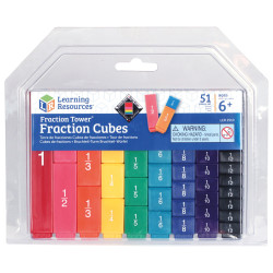 Learning Resources Fraction Tower Fraction Cubes