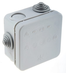 Puszka elektroinstalacyjna ścienna Polipropylen 75 x 75 x 42mm IP55 liczba otworów 7 Günther Spelsberg