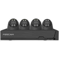 Foscam FN9108E-T4-2T Black Camera Set 8-Channel 3K PoE 4 Cameras