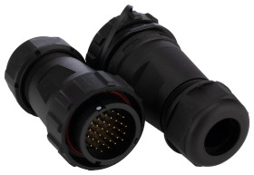 Przemysłowe złącza okrągłe 35, 35-pinowe SY29 Kabel, Układ szeregowy Wtyczka, gniazdo RS PRO