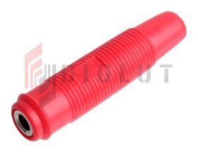 Gniazdo 4 mm na przewód GP430-R 24A czerwone