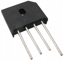 MOSTEK PROSTOWNICZY KBU810=KBU8M 8A 1000V PŁASKI