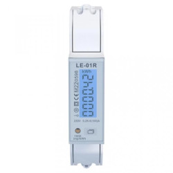 Jednofazowy licznik energii, pomiar energii czynnej i biernej, dwa wyjścia impulsowe,100A, MID LE-01R