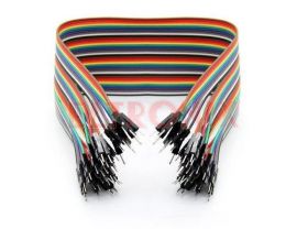 ZESTAW PRZEWODÓW MĘSKI-MĘSKI 20CM 40SZT MIX