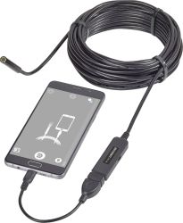 Kamera inspekcyjna USB VOLTCRAFT BS-26 VC-8919590, 8 mm x 9.85 m, 1600 x 1200 Pixel