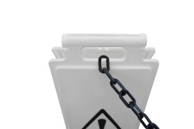 Tablica ostrzegawcza, kolor: Czerwony, materiał Polipropylenowe, 640 x 280mm Ogólne niebezpieczeństwo Znak składany