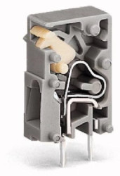 Złączka przepustowa do płytek drukowanych szara raster 5mm 741-901 /100szt./