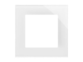 SIMON 55 Ramka 1 pojedyncza Nature szkło classic białe TRN1/181 KONTAKT SIMON