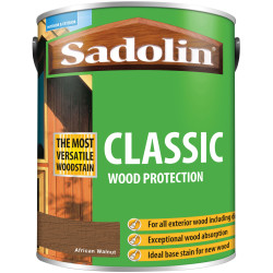 Sadolin 5028485 Classic Wood Protection African Walnut 5 litre