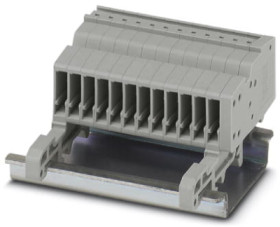 COMBI jack, push-in connection, 0.14-1.5 mm², 12 pole, 17.5 A, 6 kV, gray, 3213484