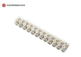 KOSTKA ELEKTRYCZNA 12 PÓL R=6mm2 BIAŁA