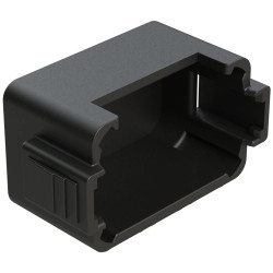 Protective cap, black, IP68/IP69K for plug, straight, AT series, AT16-1518S-CAP