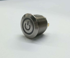 Nasadka przełącznika Chwilowy SPST średnica wycięcia 16mm, montaż panelowy RS PRO