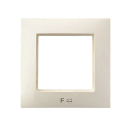 ARIA Ramka pojedyncza do łączników IP44 ecru RH-1U/27