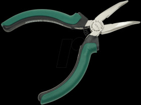 M 1070-5 Electronic long nose pliers, bent, 120 mm