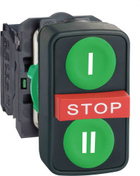 Przycisk 2NO + 1NC średnica wycięcia 22mm Schneider Electric