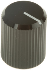 Pokrętło potencjometru oś: 3.2mm średnica: 10mm Okrągłe Aluminium Czarny RS PRO