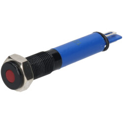 R-TECH 656897 Panel Indicator 6mm Flat 12V Yel Nickel Brass